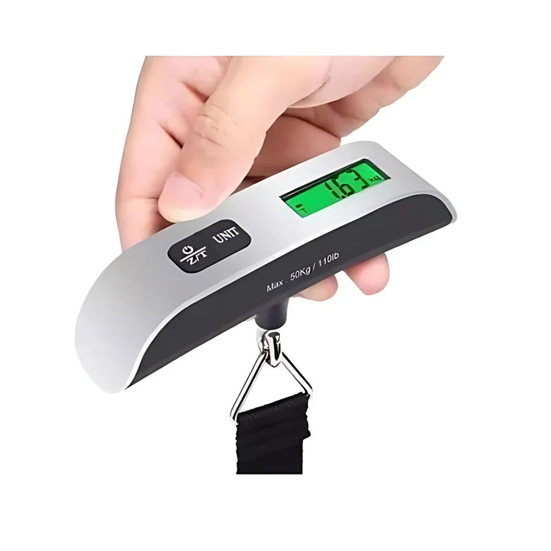 Balança Digital de Bagagem 50kg com Gancho – Portátil e Precisa