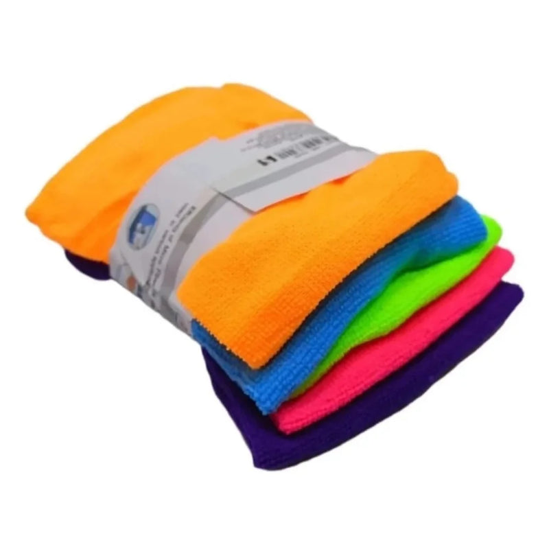 Kit 5 Panos Mágicos Microfibra 30x30 – Multiuso Ultra Soft Sem Fiapos