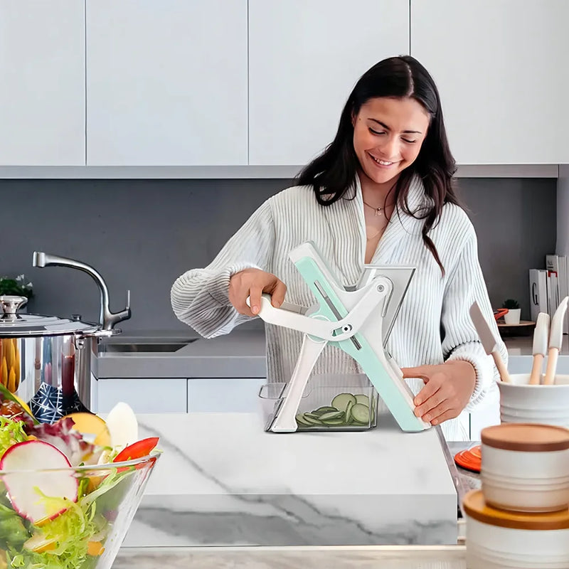 Fatiador 5 em 1 – Corte, Fatie e Rale com Precisão Total