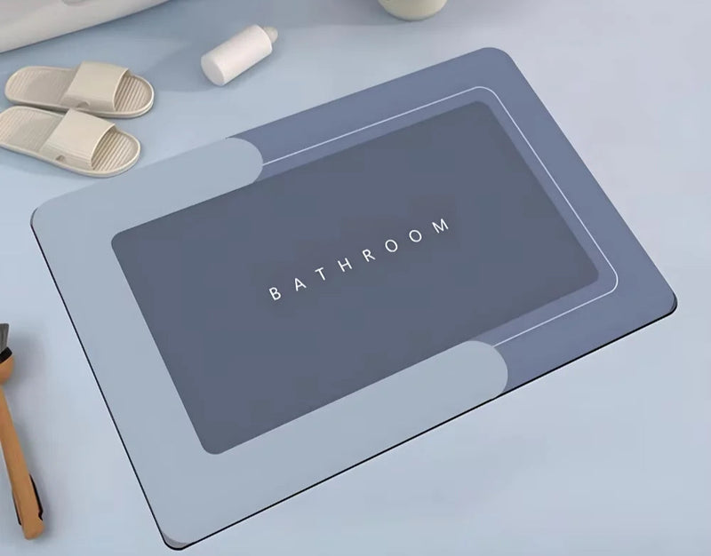 Tapete Retangular Multifuncional para Banheiro – Absorção Rápida e Antiderrapante