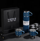 Kit Garrafa Térmica Inox 500ml + Xícaras – Bebidas Quentes ou Frias com Praticidade