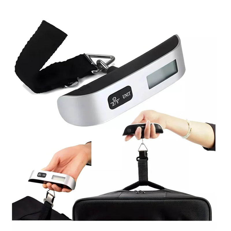 Balança Digital de Bagagem 50kg com Gancho – Portátil e Precisa