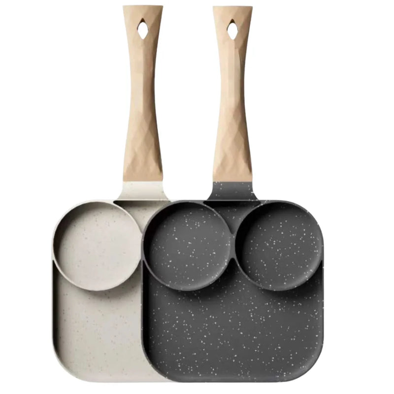 Frigideira Antiaderente Multiuso com Divisórias –  Refeições Rápidas e Deliciosas