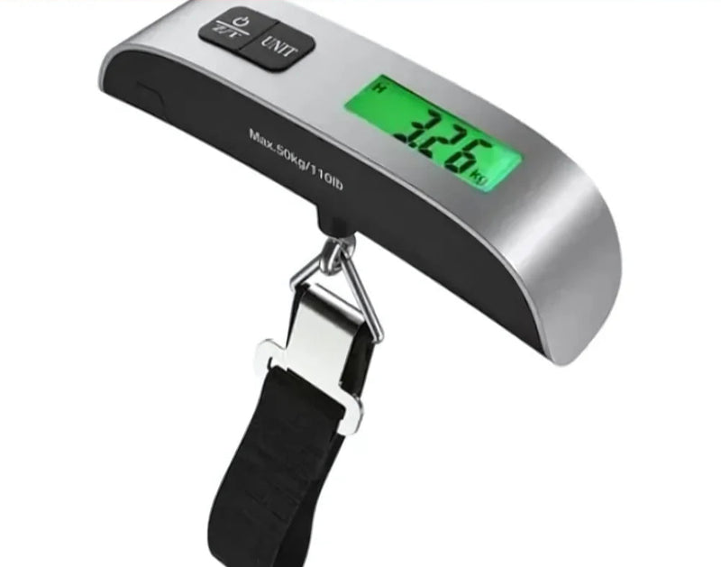 Balança Digital de Bagagem 50kg com Gancho – Portátil e Precisa