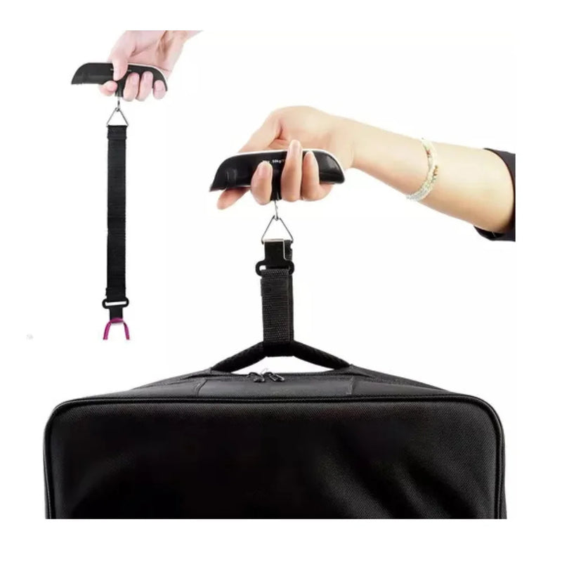 Balança Digital de Bagagem 50kg com Gancho – Portátil e Precisa