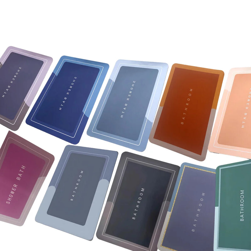 Tapete Retangular Multifuncional para Banheiro – Absorção Rápida e Antiderrapante