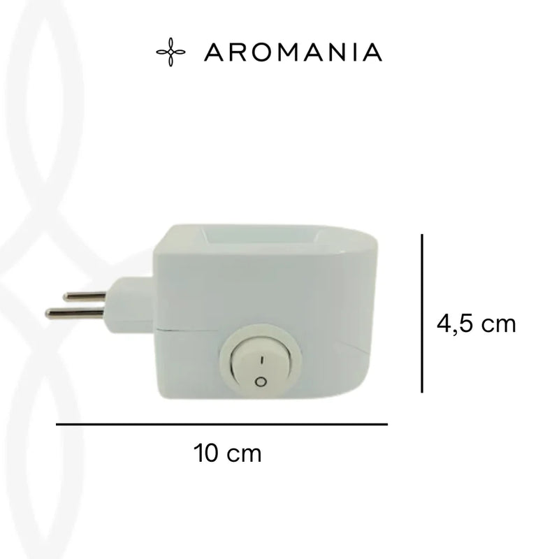 Kit Difusor Elétrico Aromatizador de Ambiente Bivolt + 2 Essências 15ml