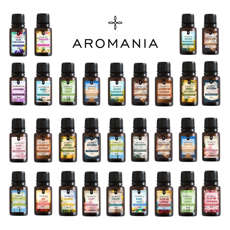 Kit Difusor Elétrico Aromatizador de Ambiente Bivolt + 2 Essências 15ml