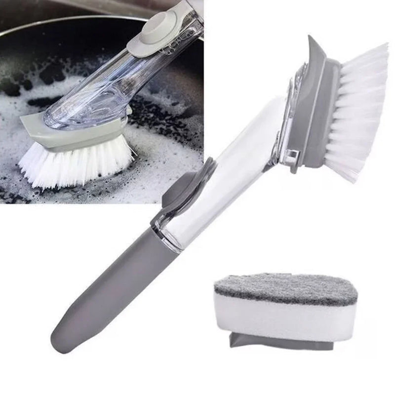 Esponja Portátil com Reservatório de Detergente –Facilidade e Economia