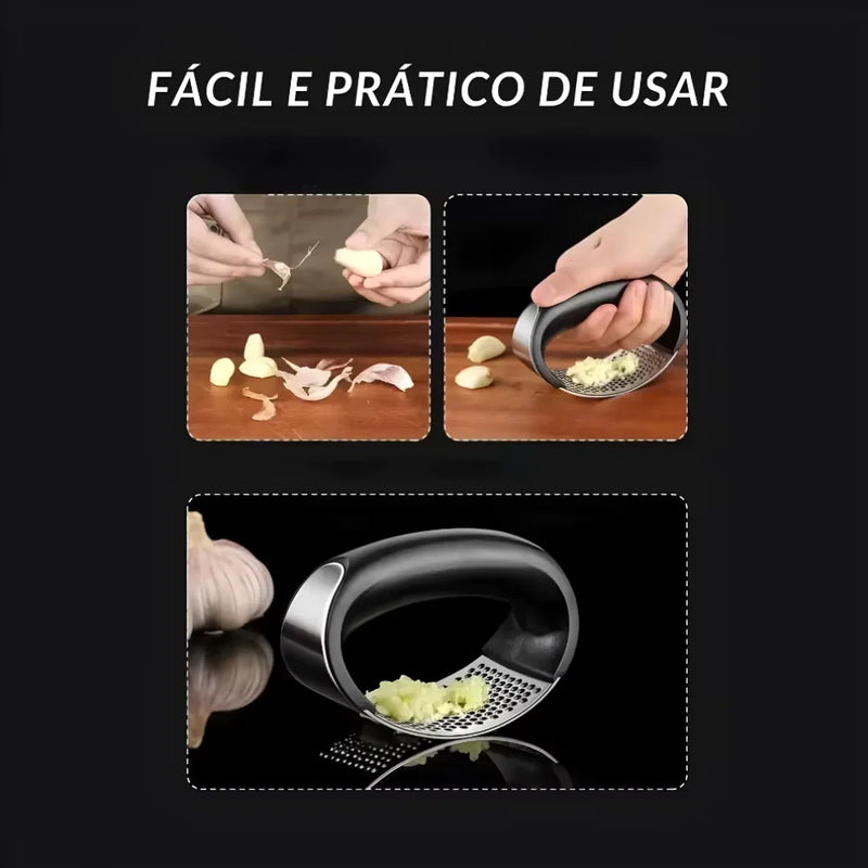 Amassador de Alho em Arco –Produtividade e Design Ergonômico