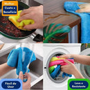 Kit 5 Panos Mágicos Microfibra 30x30 – Multiuso Ultra Soft Sem Fiapos