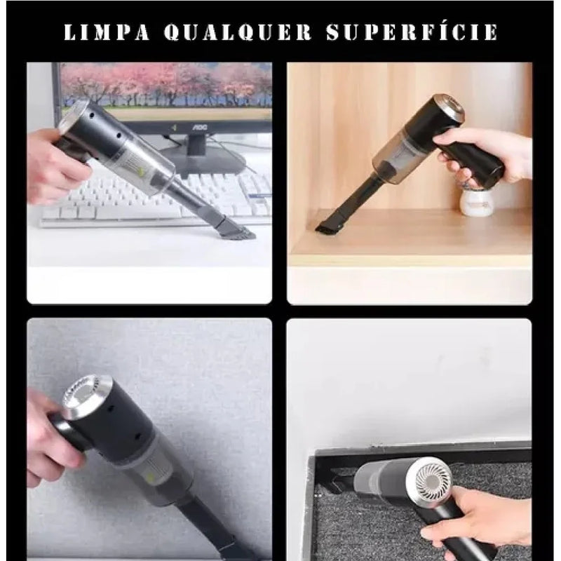 Mini Aspirador Portátil – Limpeza Rápida e Prática