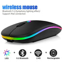 Mouse Gamer Sem Fio RGB – Bluetooth, Recarregável, 3600DPI