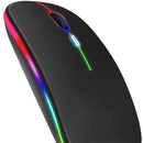 Mouse Gamer Sem Fio RGB – Bluetooth, Recarregável, 3600DPI